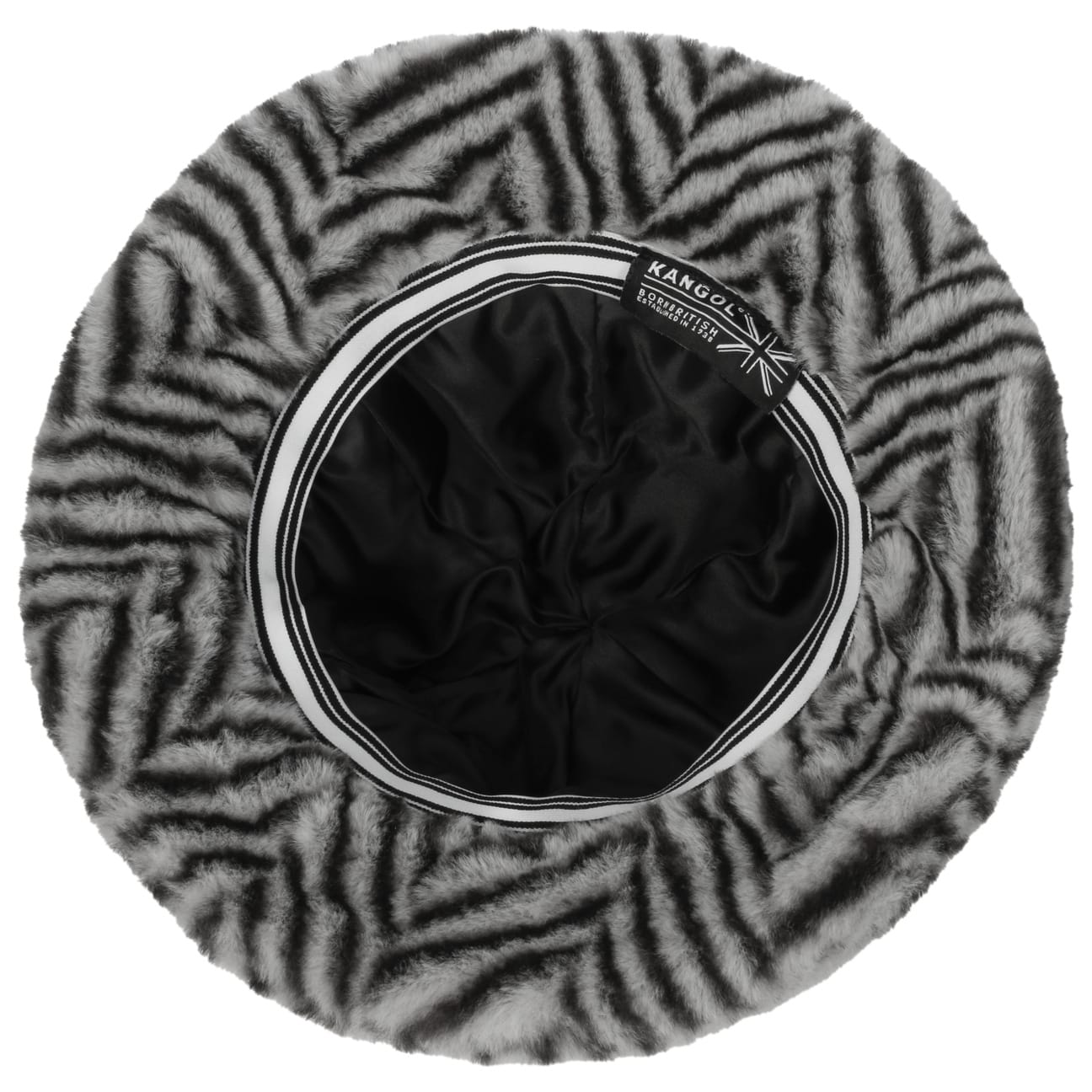 Faux Fur Stripe Casual Cloth Hat by Kangol - JJ Hat Center ®