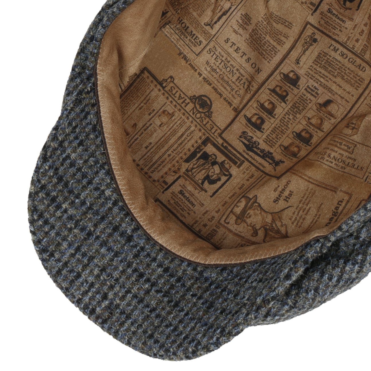 Brayton Harris Tweed Driver Flat Cap by Stetson - JJ Hat Center ®