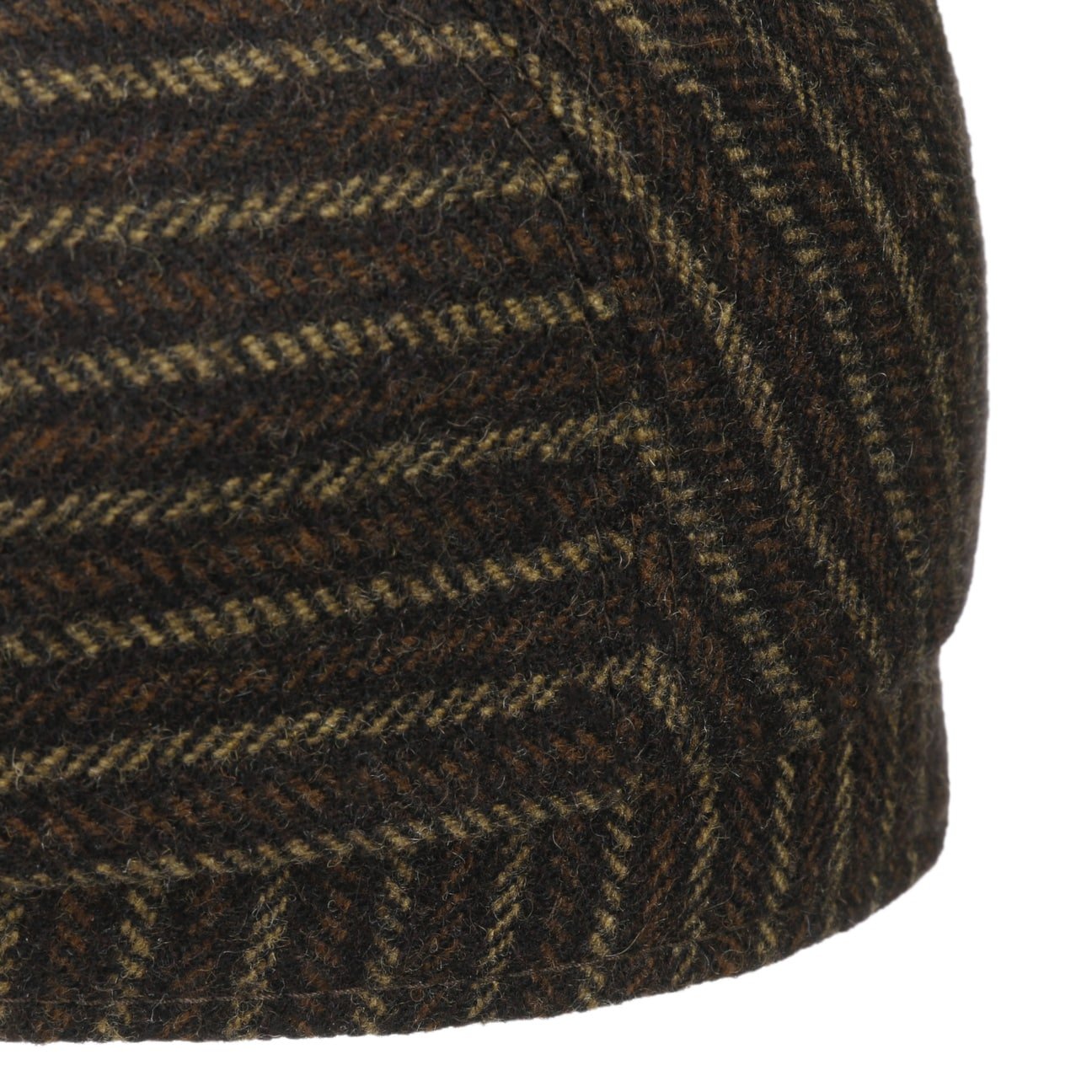 Woolen Stripe Driver Flat Cap by Stetson - JJ Hat Center ®