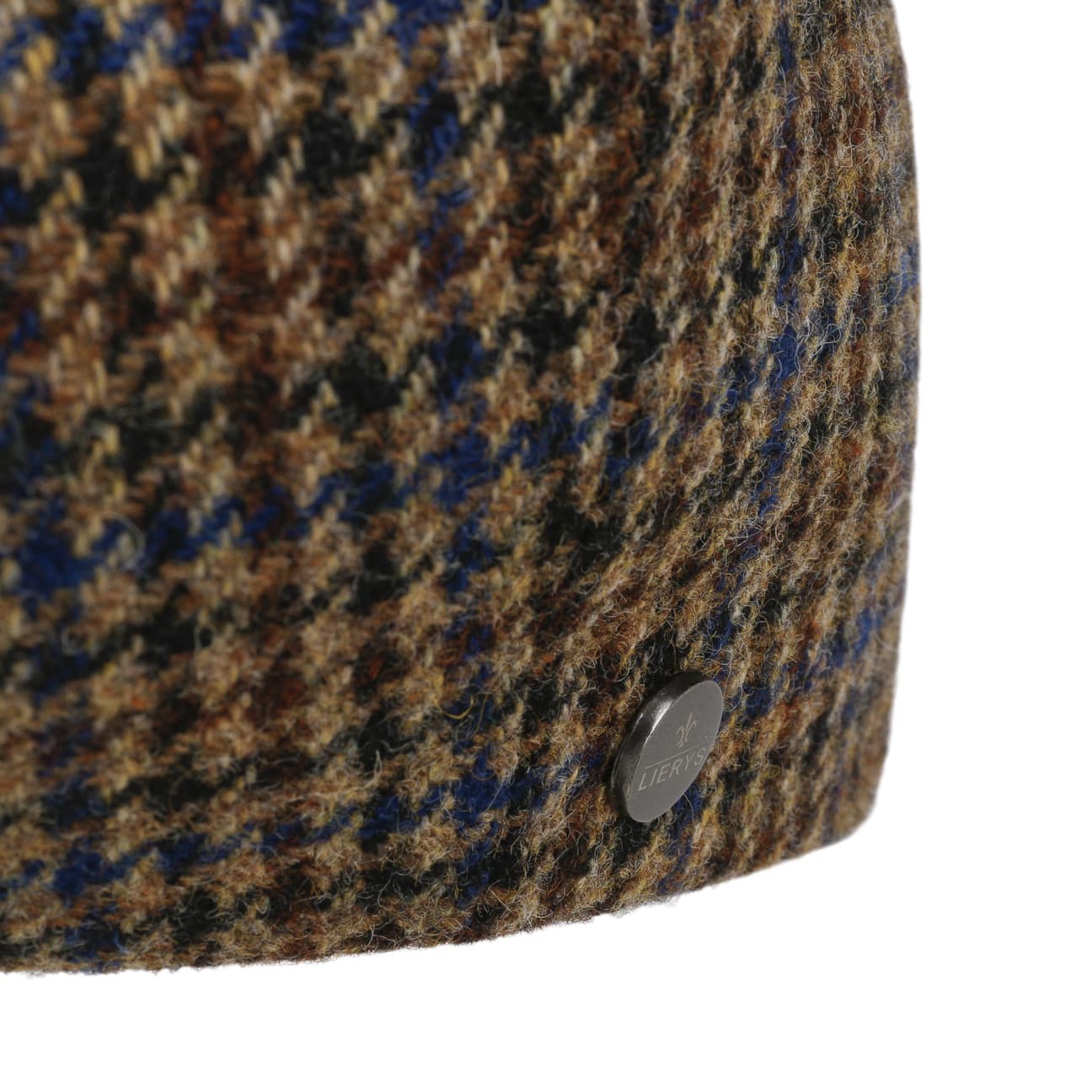 8 Panel Houndstooth Flat Cap by Lierys - JJ Hat Center ®