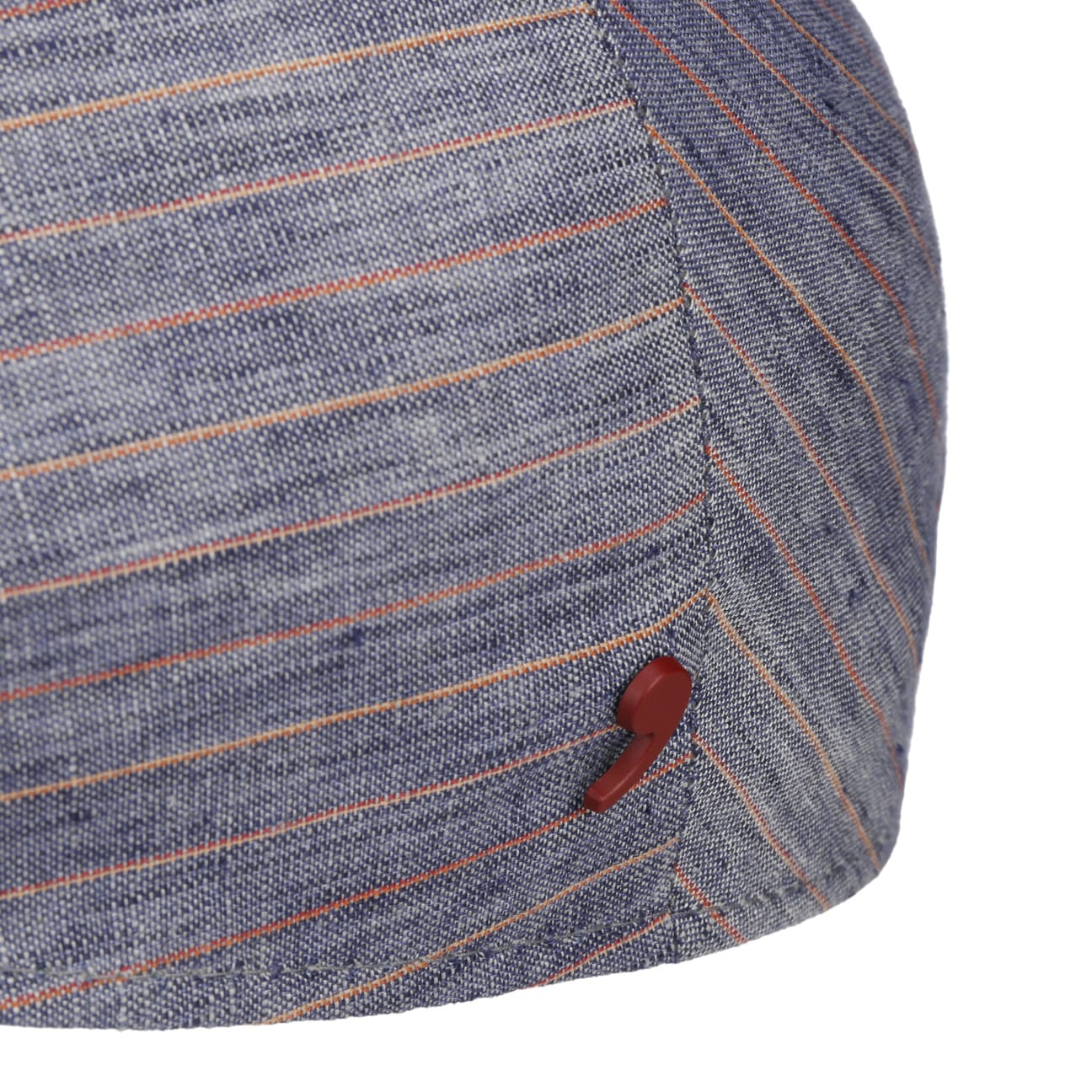 Twotone Stripes Linen Flat Cap by Alfonso D'Este - JJ Hat Center ®