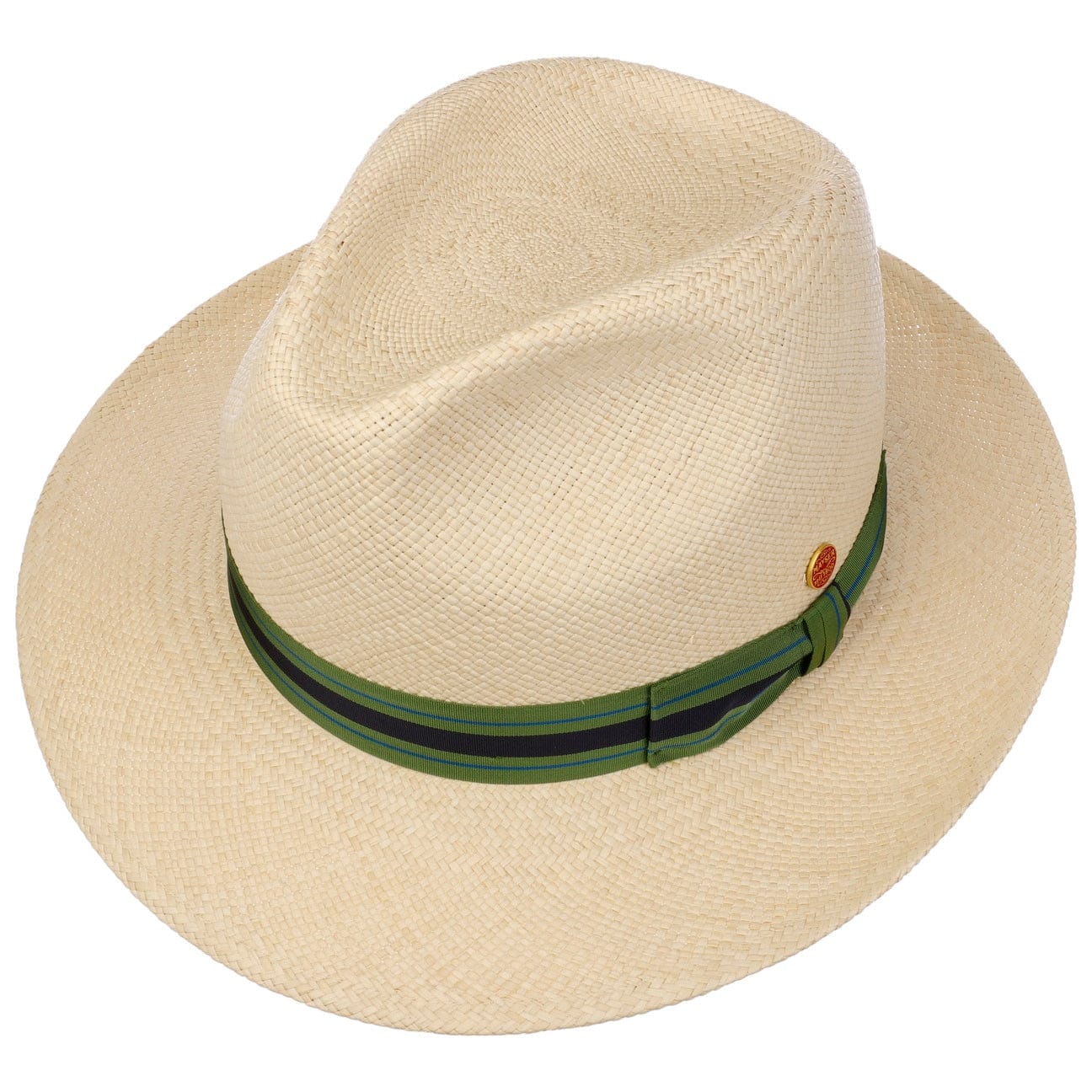 Albenga Green Stripes Panama Hat by Mayser - JJ Hat Center ®