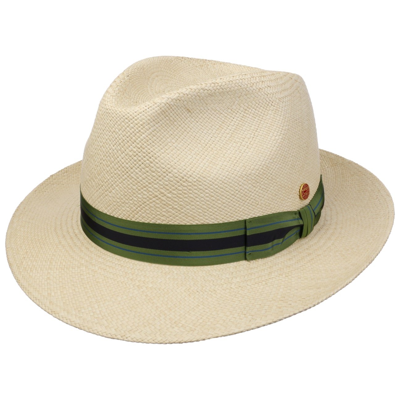 Albenga Green Stripes Panama Hat by Mayser - JJ Hat Center ®