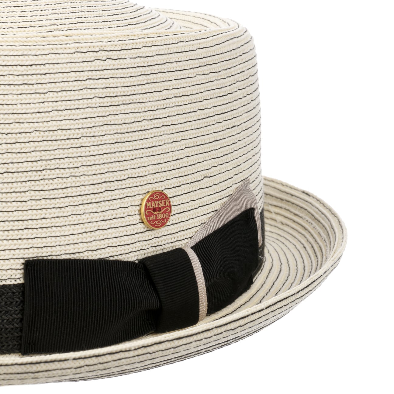 Gareth Classic Pork Pie Straw Hat by Mayser - JJ Hat Center ®