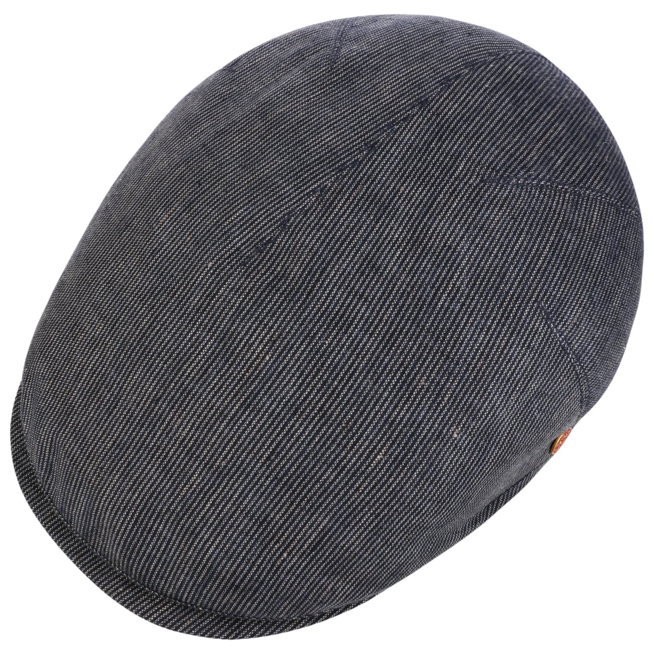 Sidney Linen Stripes Flat Cap by Mayser - JJ Hat Center ®
