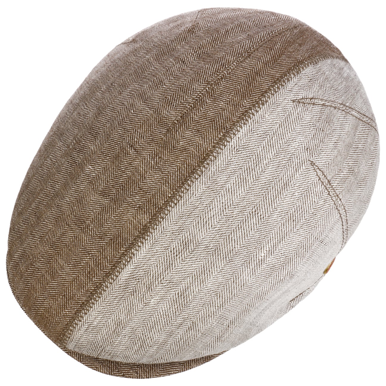 Jasper Twotone Linen Flat Cap by Mayser - JJ Hat Center ®