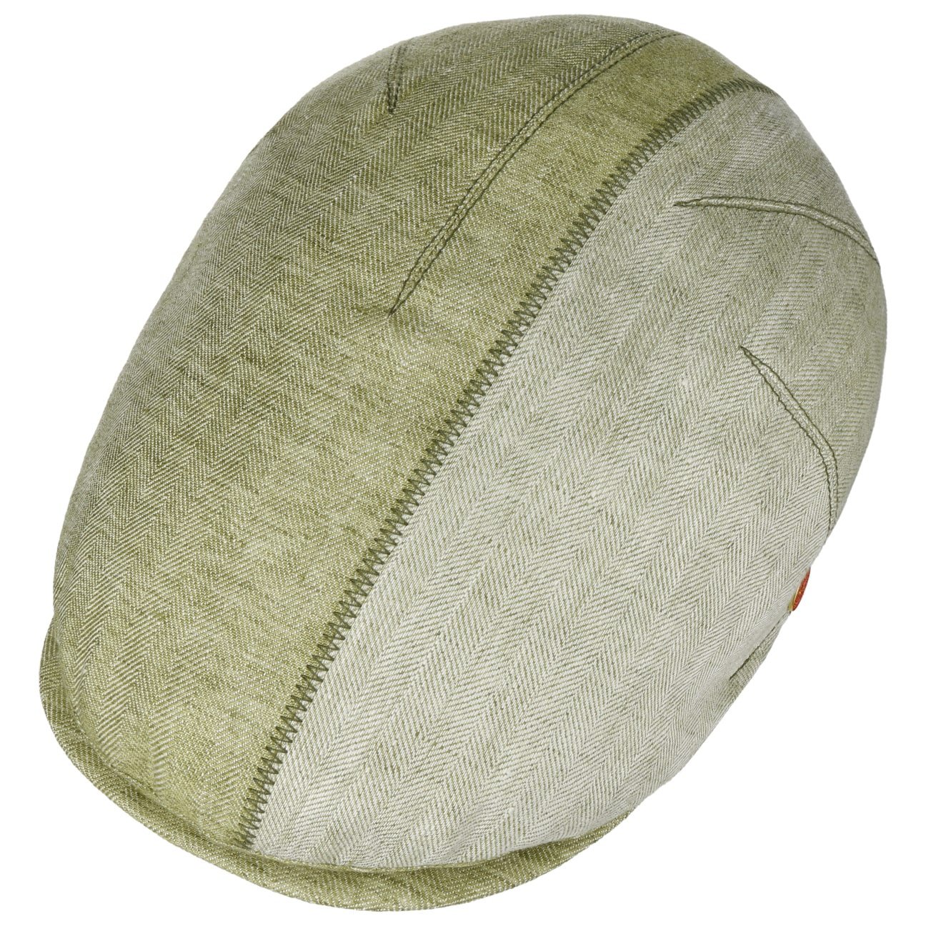 Jasper Twotone Linen Flat Cap by Mayser - JJ Hat Center ®