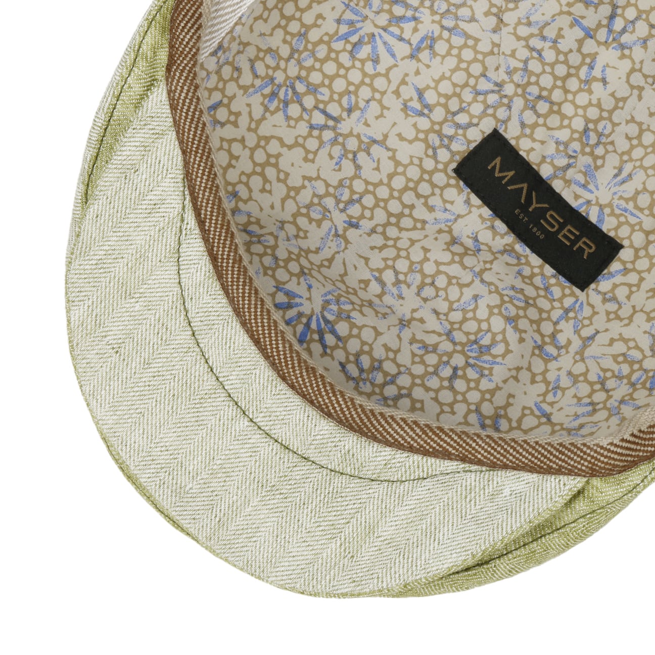 Jasper Twotone Linen Flat Cap by Mayser - JJ Hat Center ®