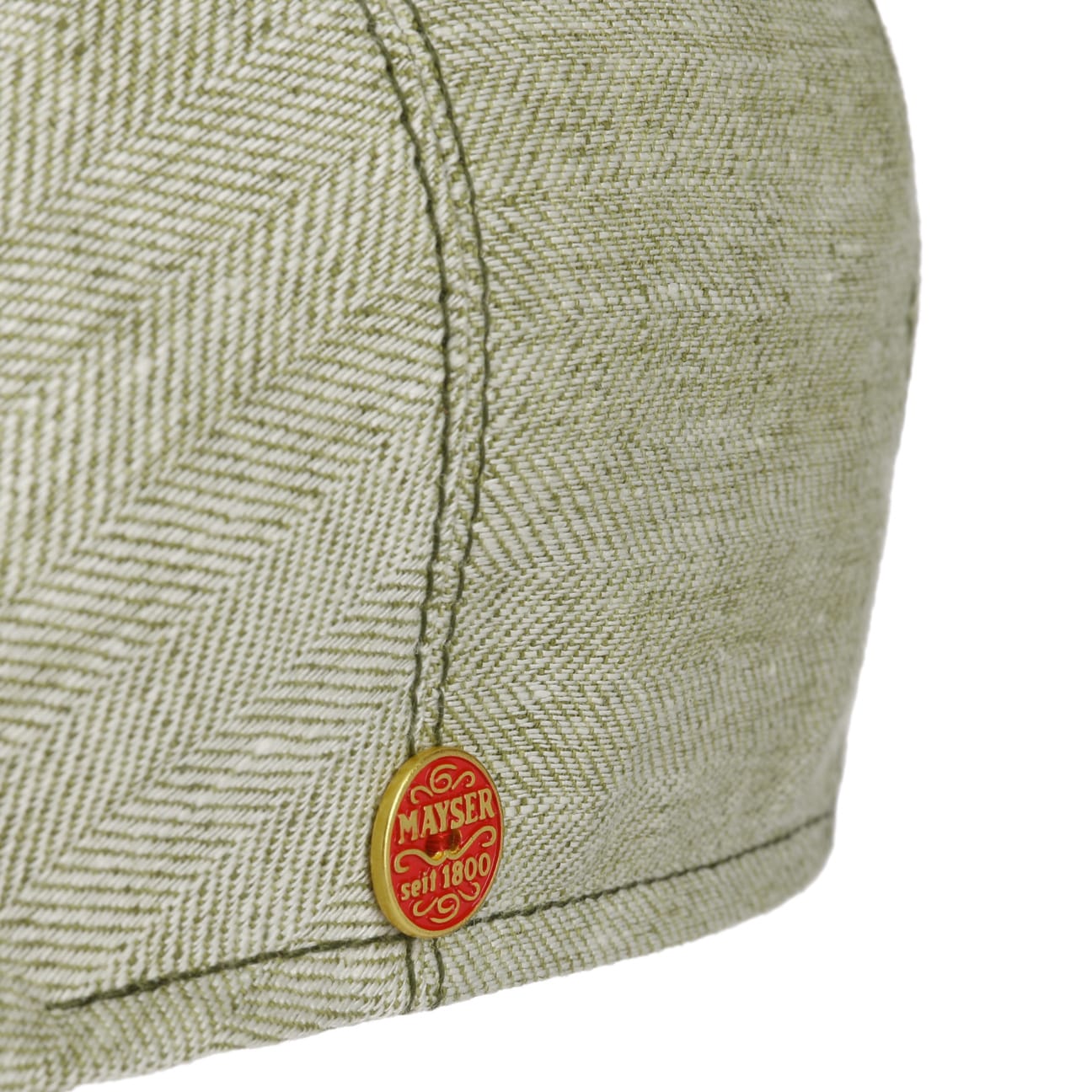 Jasper Twotone Linen Flat Cap by Mayser - JJ Hat Center ®