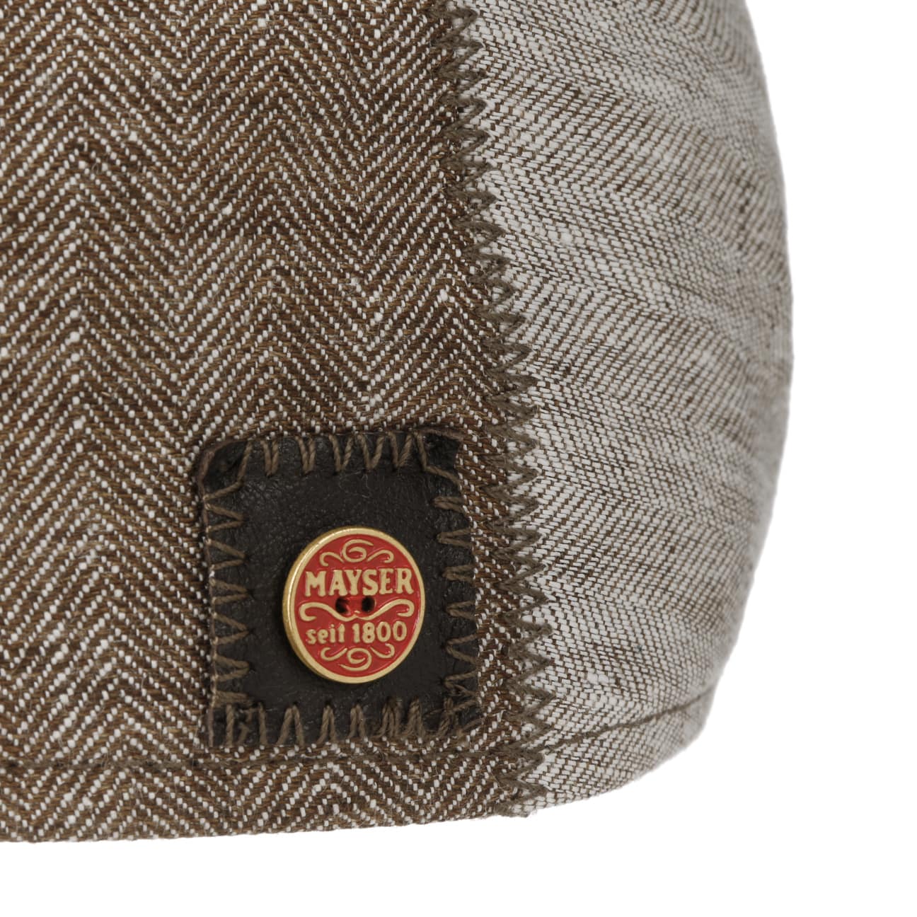 Prince Twotone Linen Flat Cap by Mayser - JJ Hat Center ®