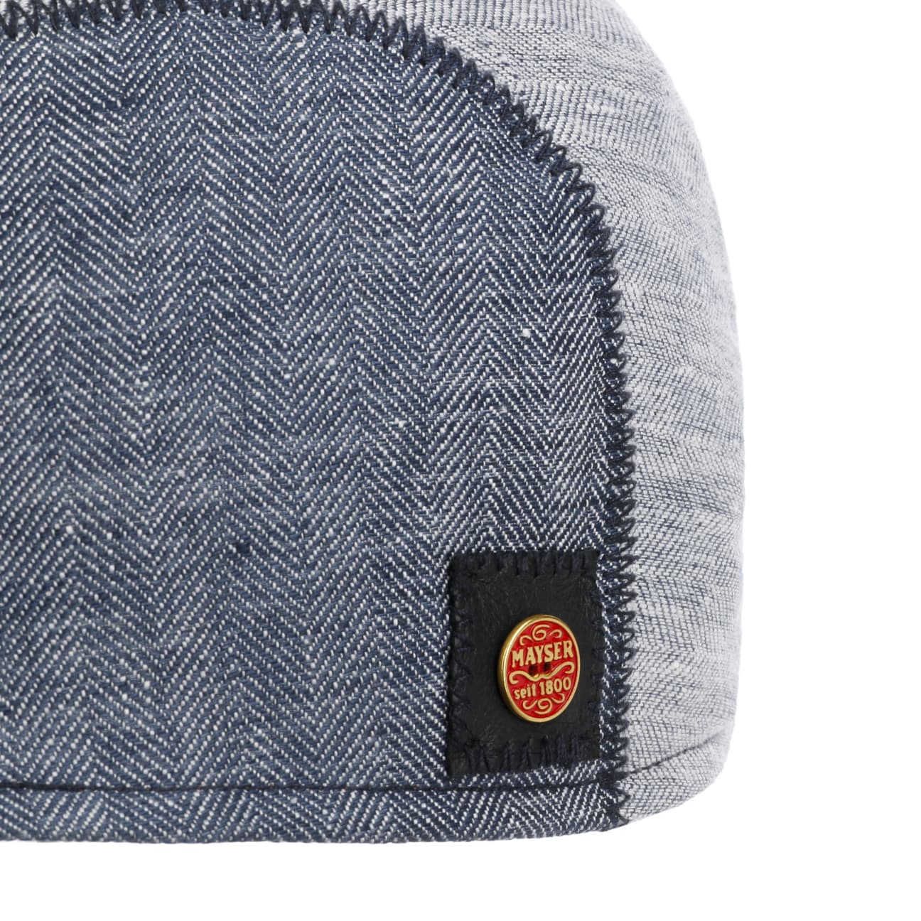 Prince Twotone Linen Flat Cap by Mayser - JJ Hat Center ®