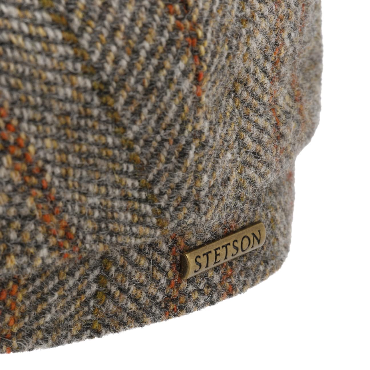 Hatteras Herringbone Stripe Flat Cap by Stetson - JJ Hat Center ®