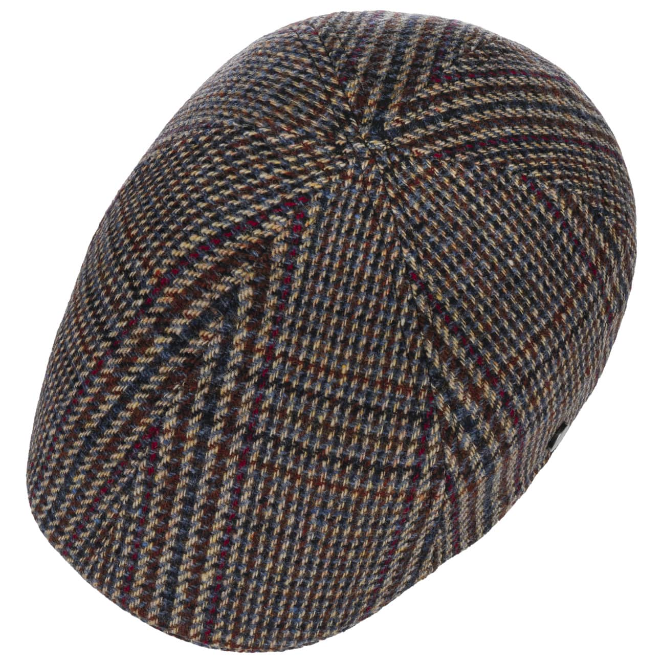 Spickard Wool Glencheck 6 - Quarter Cap by Lierys - JJ Hat Center ®