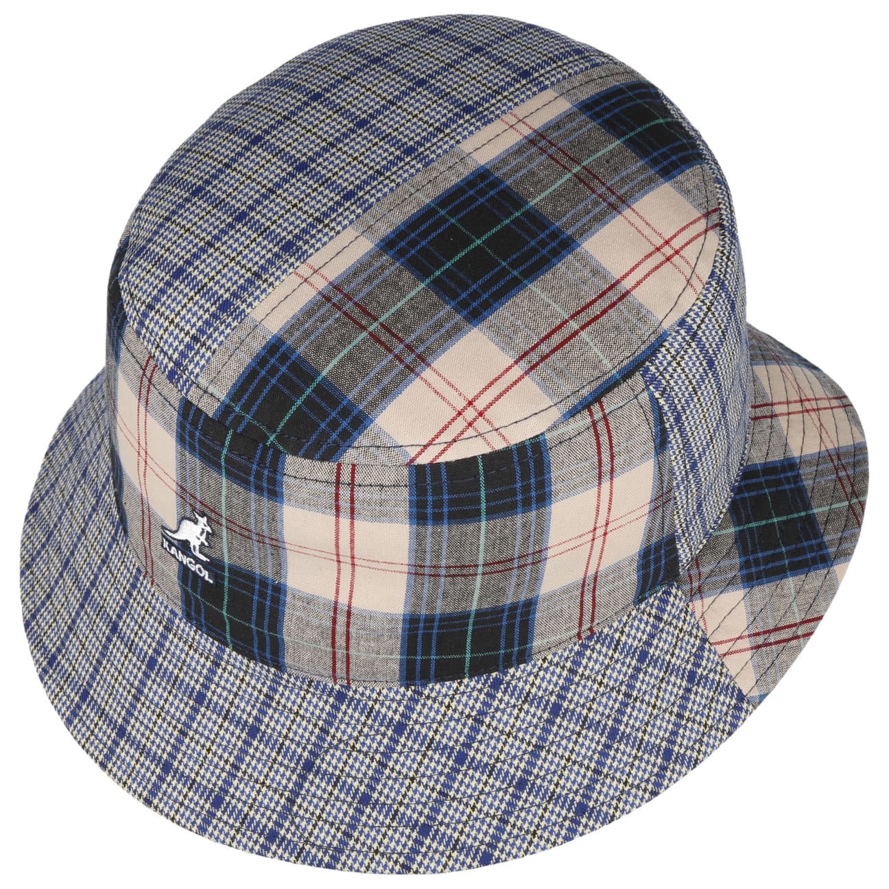 Plaid Mashup Bucket Fishing Hat by Kangol - JJ Hat Center ®