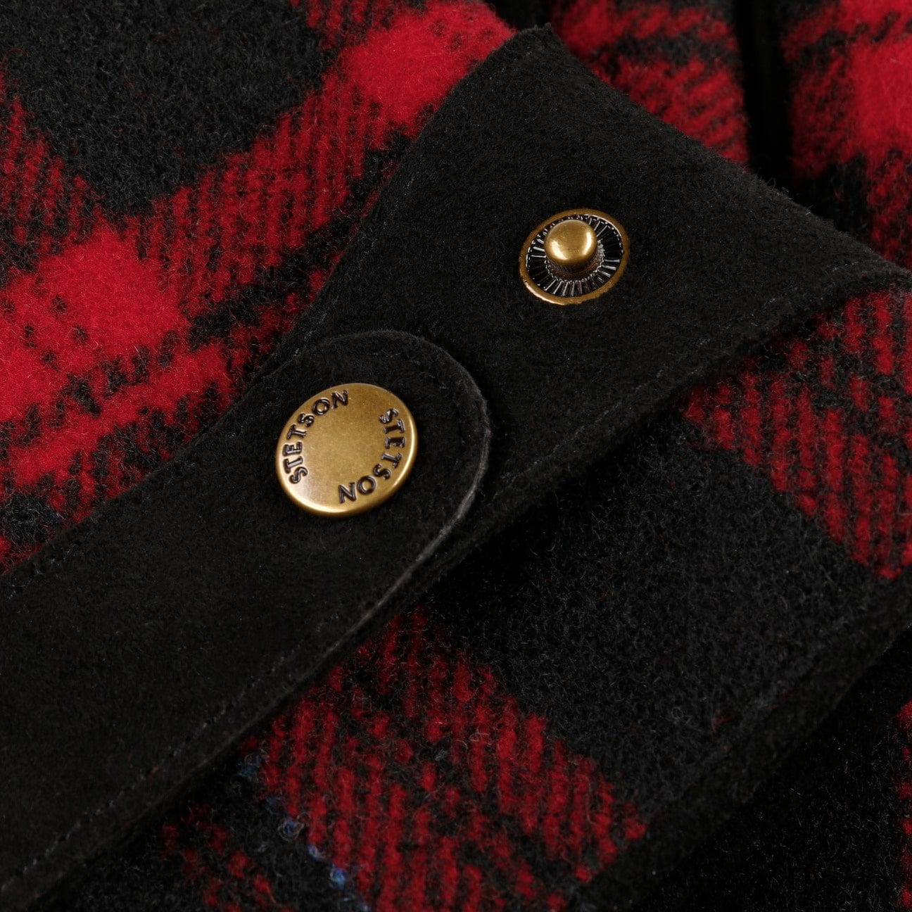 Goat Suede Woolen Check Gloves by Stetson - JJ Hat Center ®