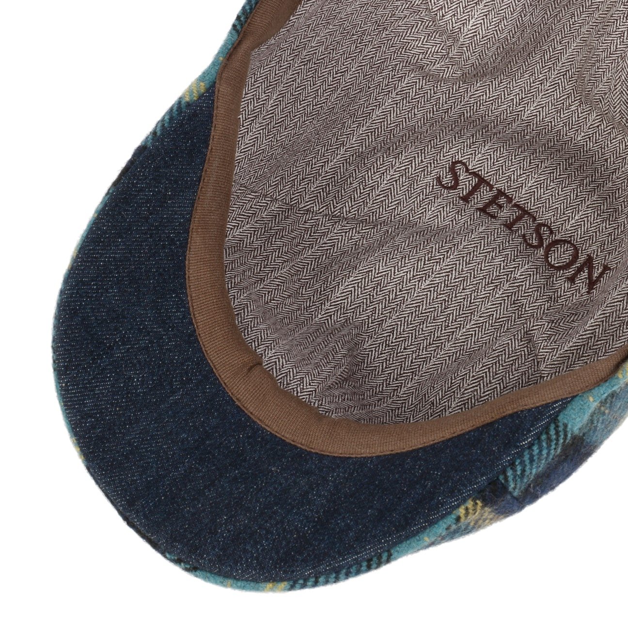 Texas Genola Wool Check Flat Cap by Stetson - JJ Hat Center ®