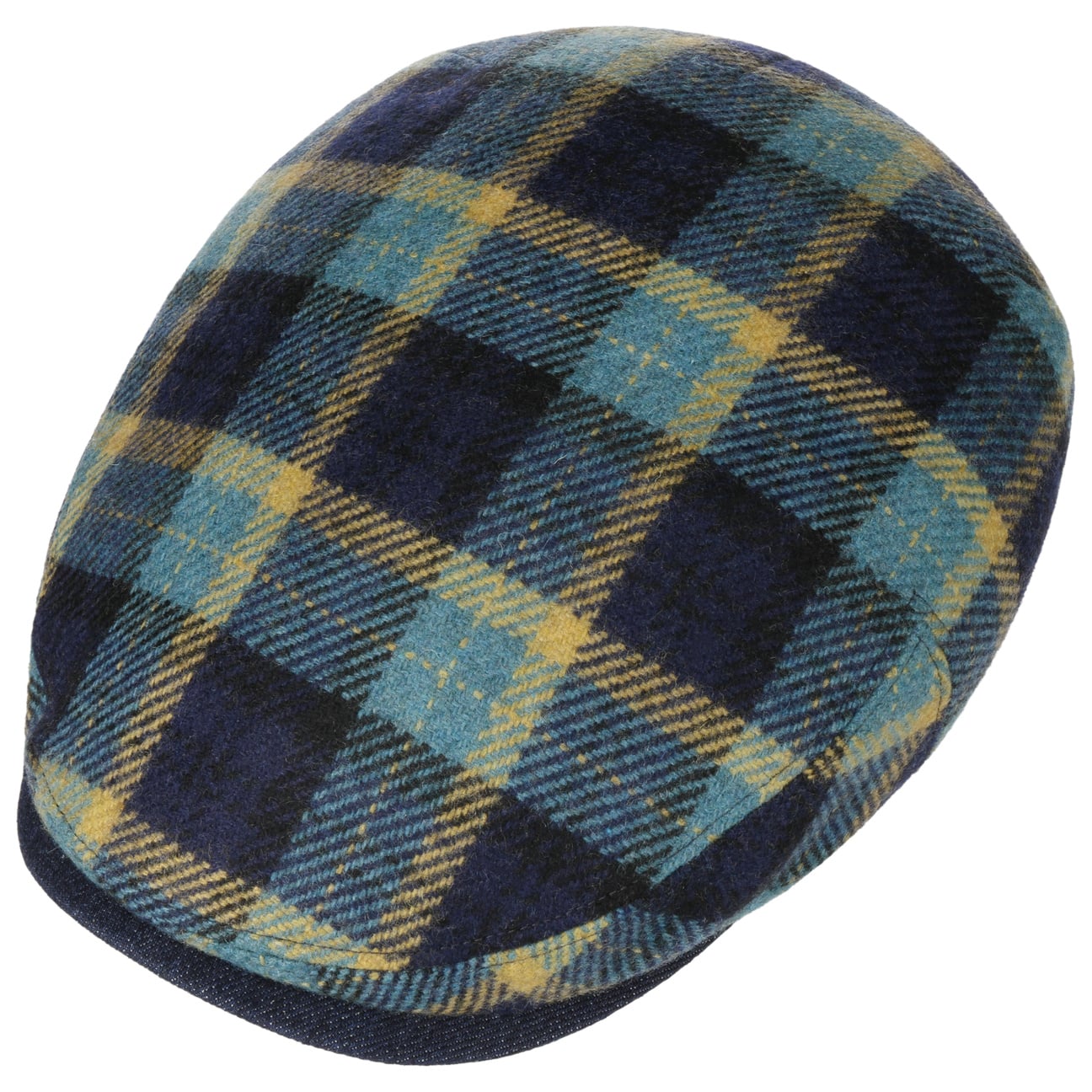Kent Genola Wool Check Flat Cap - JJ Hat Center ®