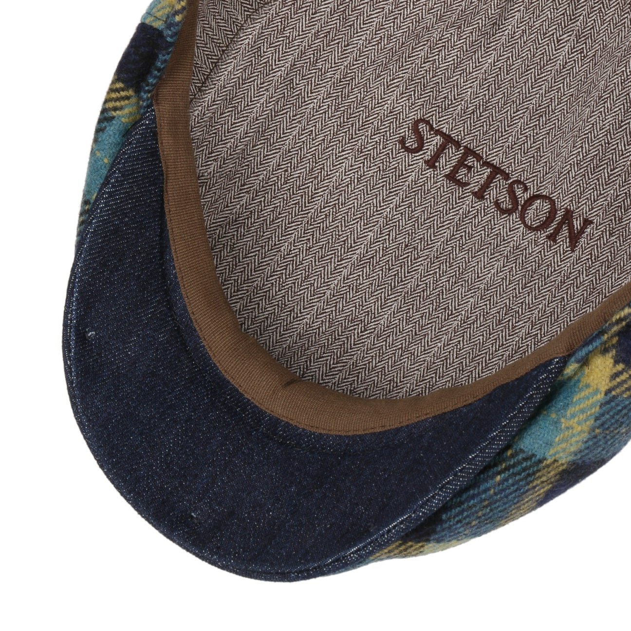 Kent Genola Wool Check Flat Cap by Stetson - JJ Hat Center ®