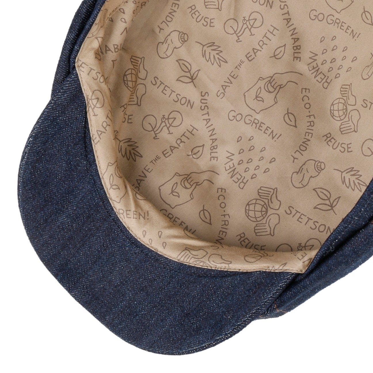 Hatteras Denim Sustainable Flat Cap by Stetson - JJ Hat Center ®