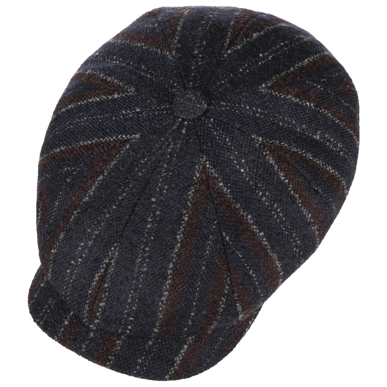8 Panel Lana Stripe Flat Cap by Lierys - JJ Hat Center ®