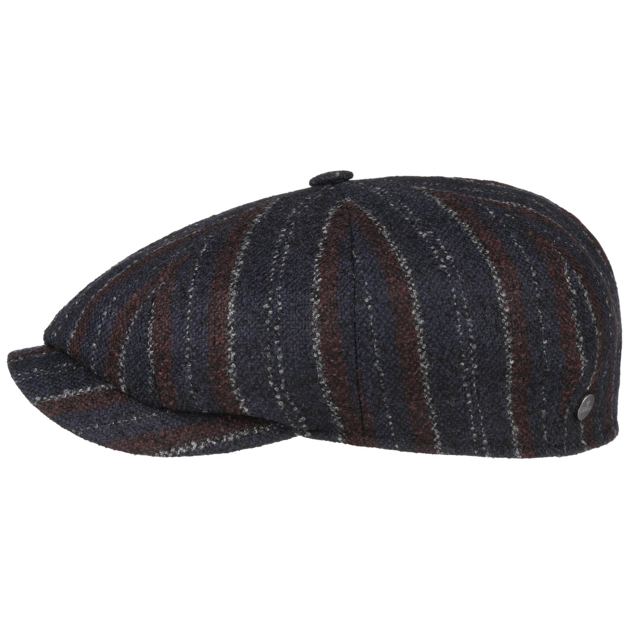 8 Panel Lana Stripe Flat Cap by Lierys - JJ Hat Center ®