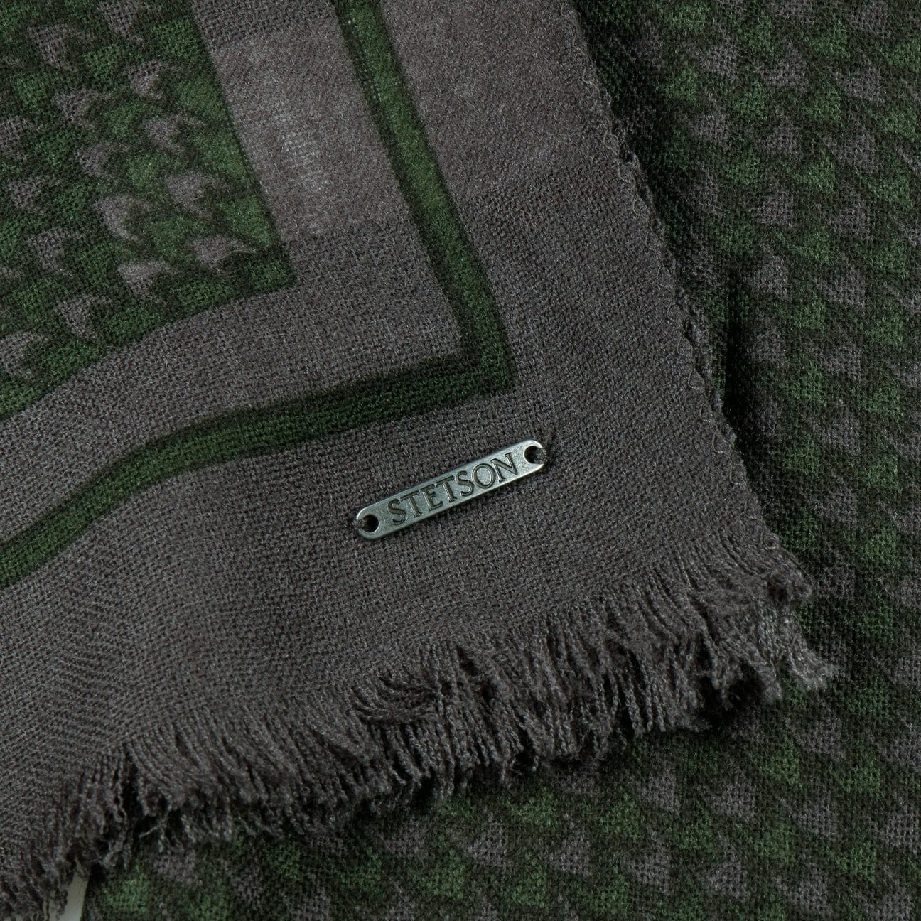 New Houndstooth Wool Scarf by Stetson - JJ Hat Center ®