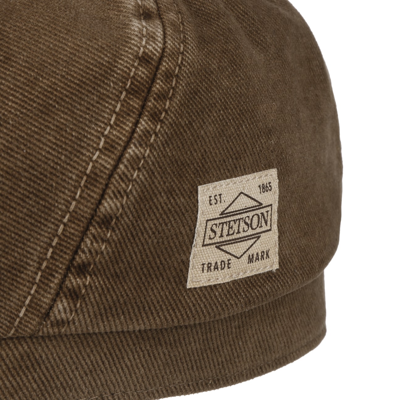 Soft Cotton 6 Panel Flat Cap by Stetson - JJ Hat Center ®