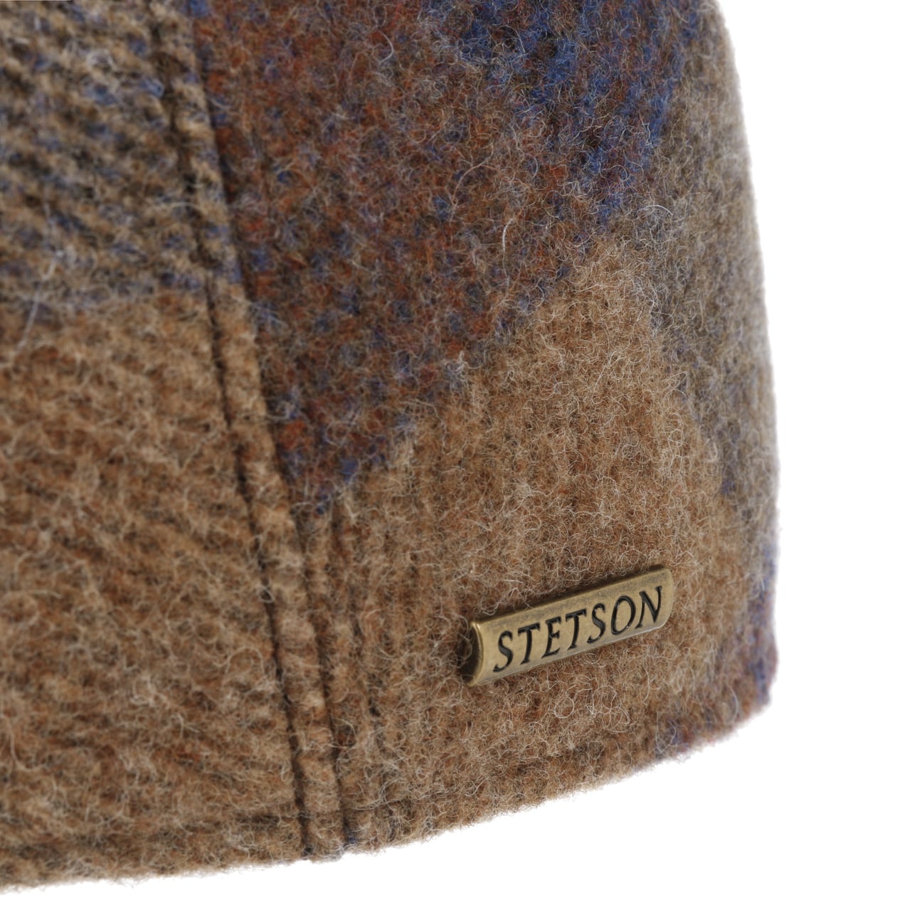Ankeny Ivy Wool Check Flat Cap by Stetson - JJ Hat Center ®