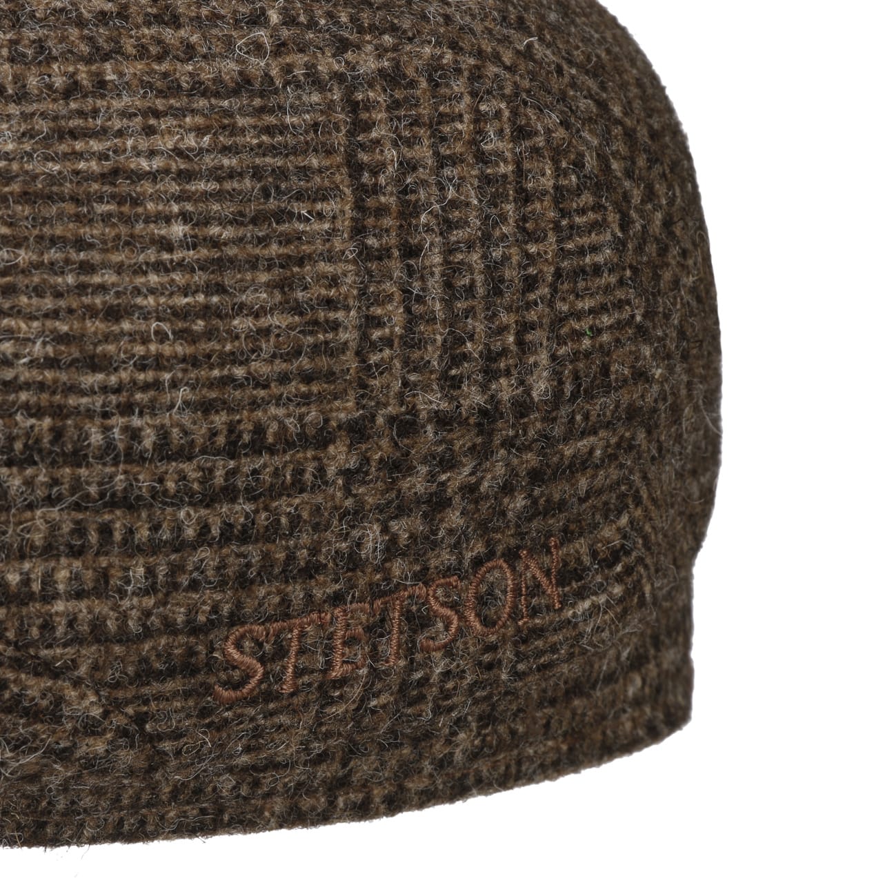 Sustainable Glencheck Driver Flat Cap by Stetson - JJ Hat Center ®