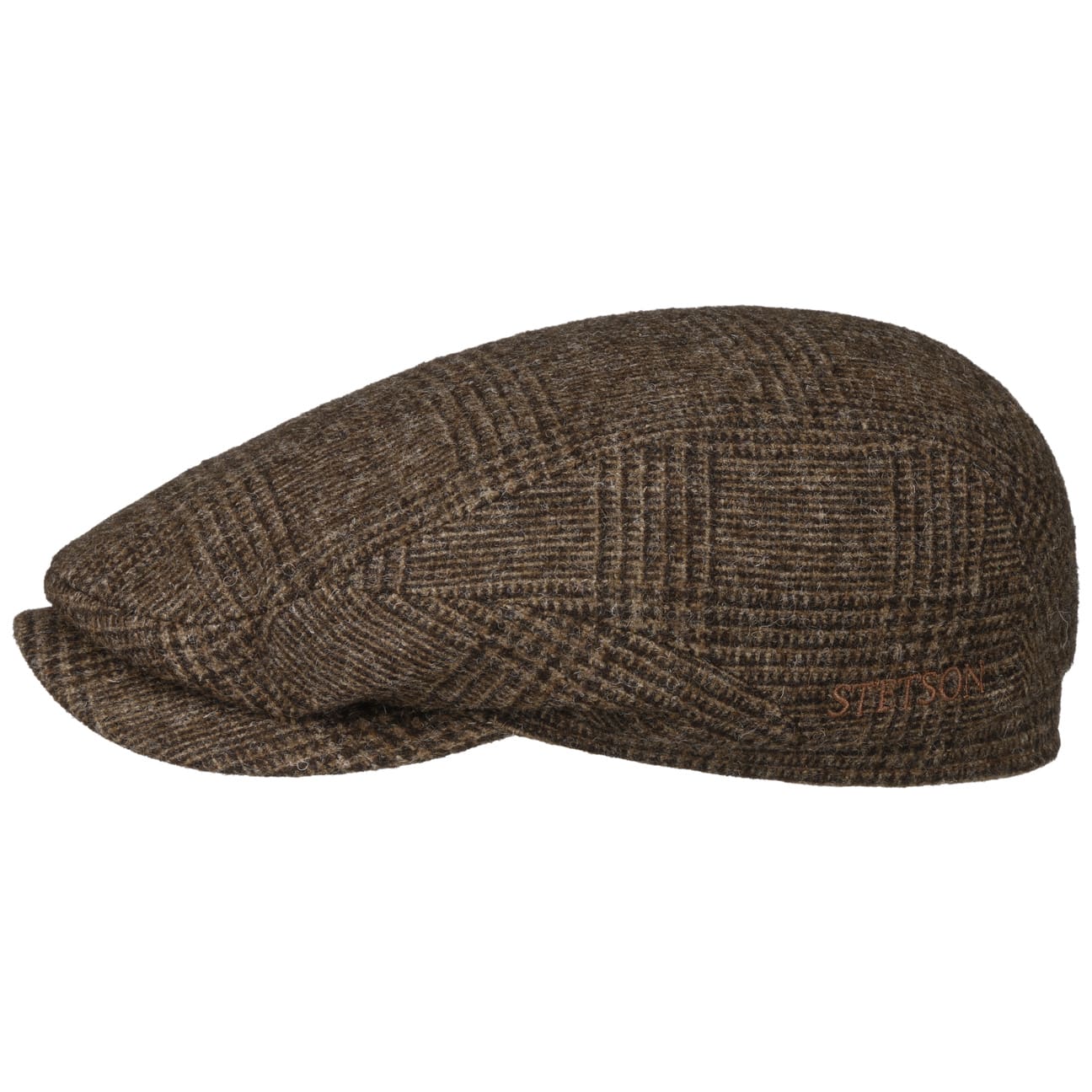 Sustainable Glencheck Driver Flat Cap - JJ Hat Center ®