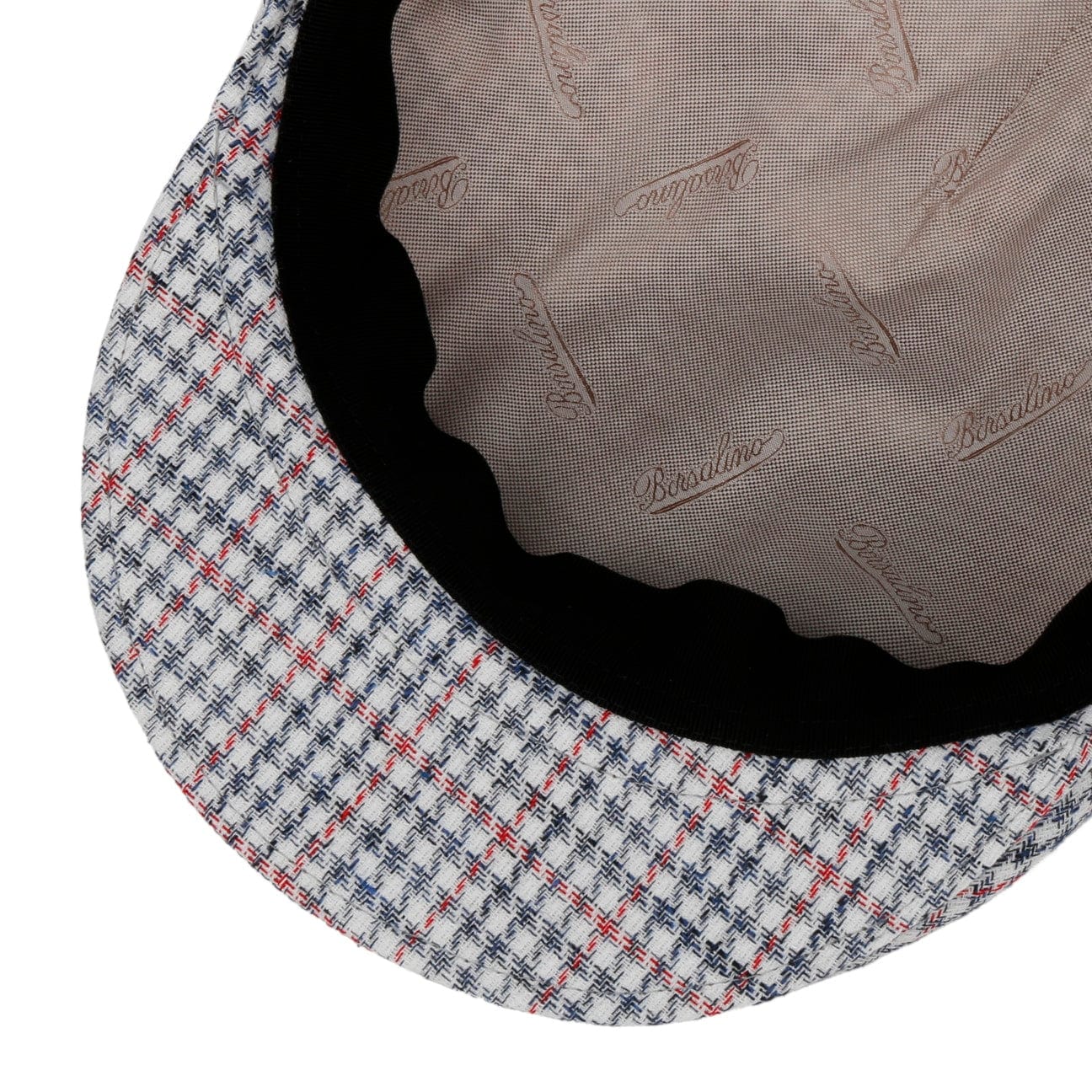 Summer Houndstooth Flat Cap by Borsalino - JJ Hat Center ®