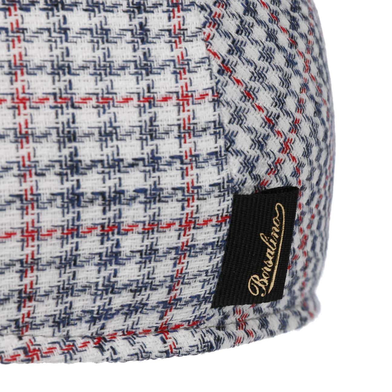 Summer Houndstooth Flat Cap by Borsalino - JJ Hat Center ®