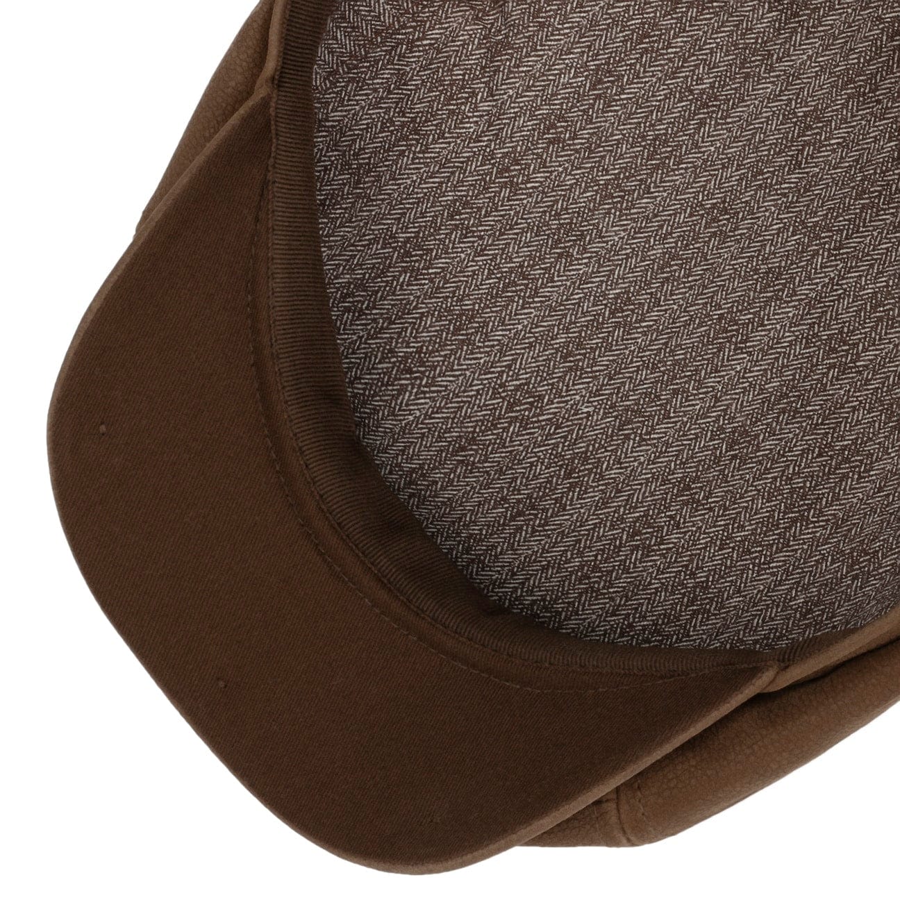 6 Panel Calf Leather Flat Cap by Stetson - JJ Hat Center ®