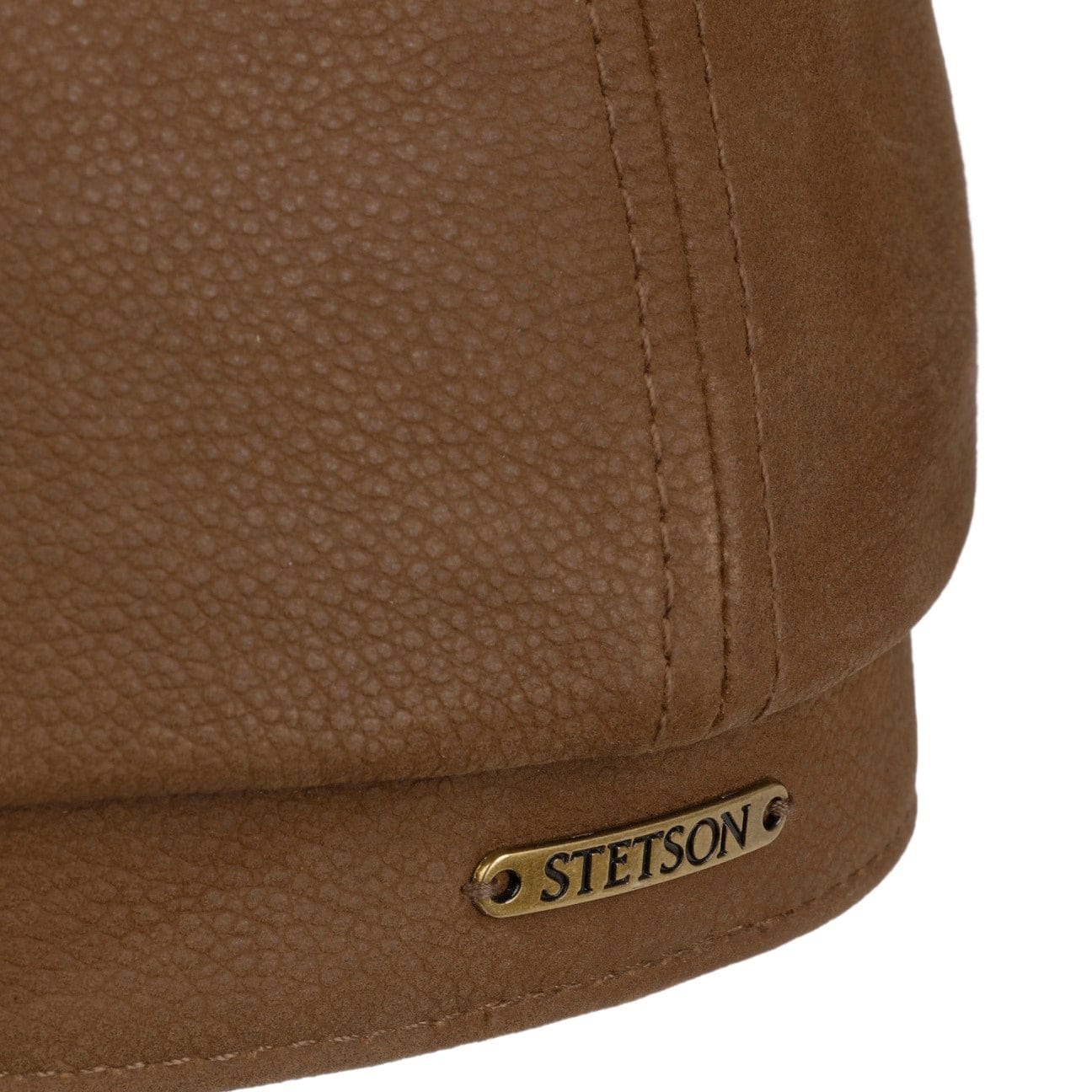 6 Panel Calf Leather Flat Cap by Stetson - JJ Hat Center ®