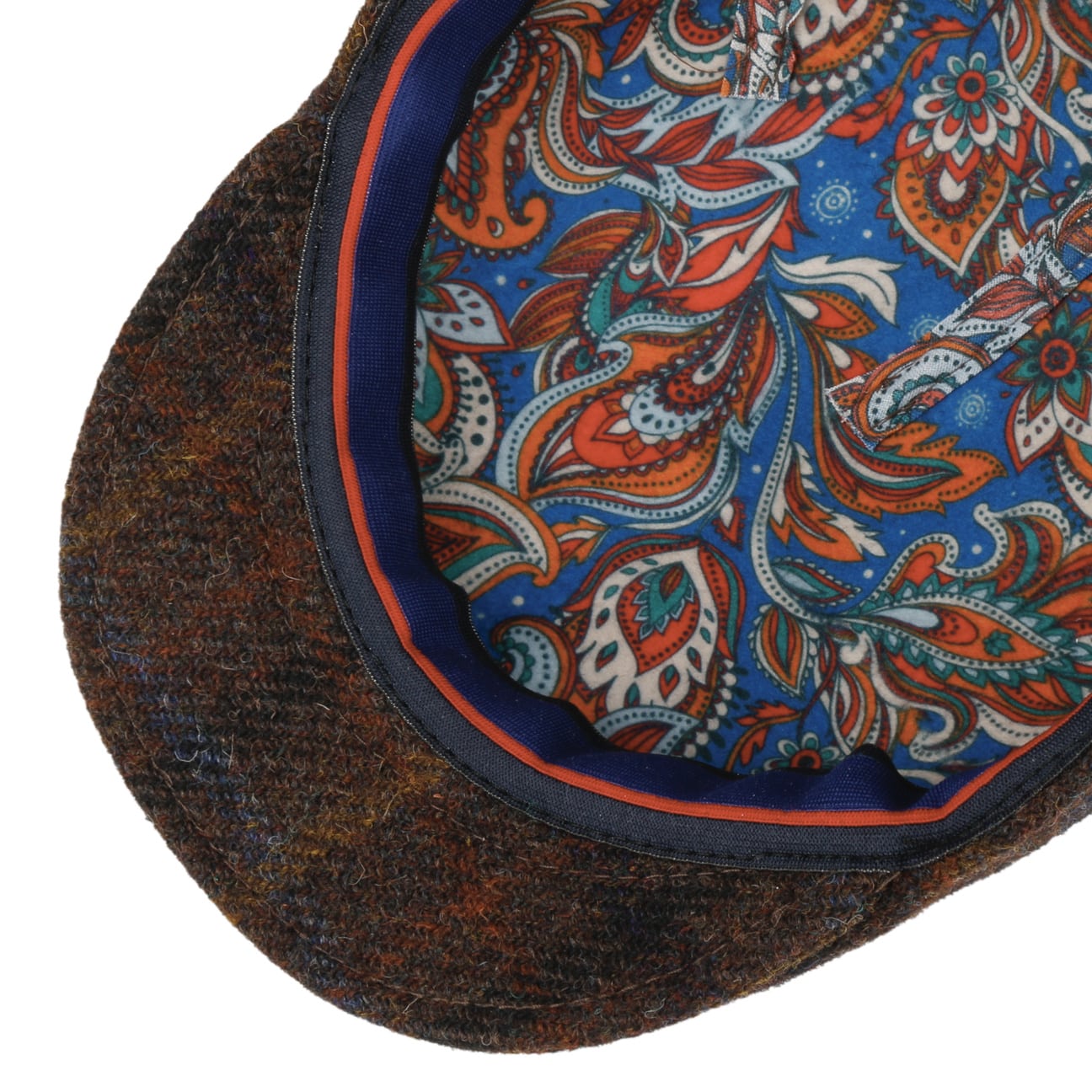 Vialo Wool Check Flat Cap by Lierys Gold - JJ Hat Center ®