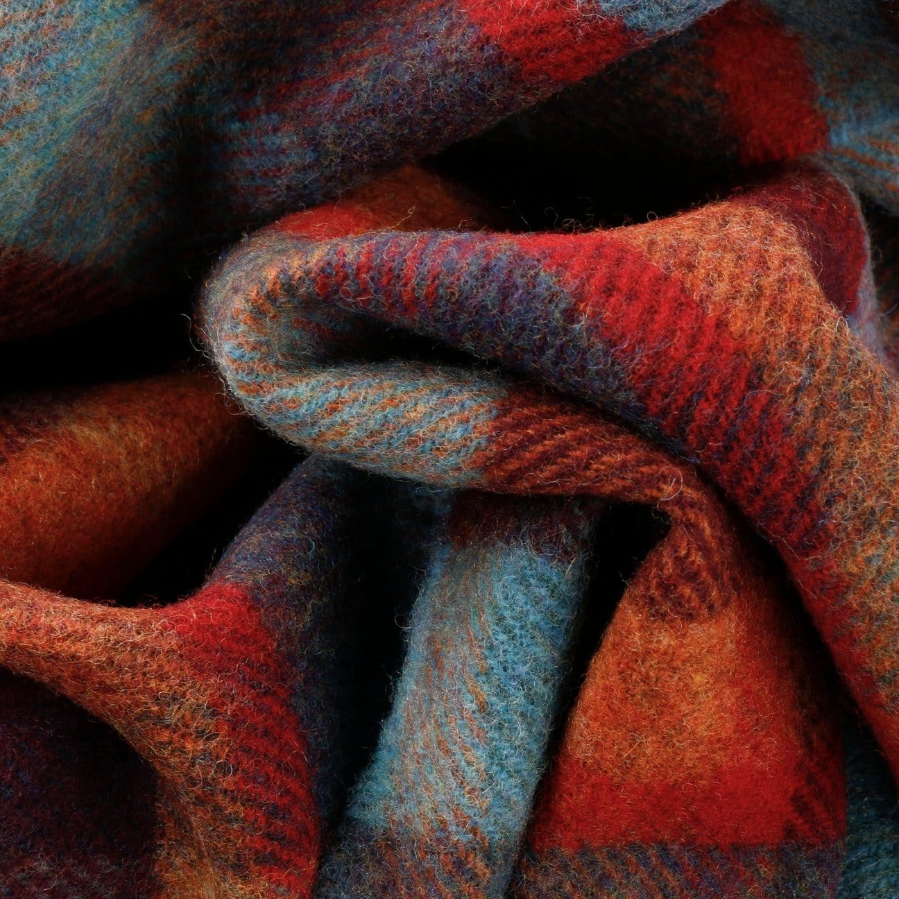 Lambswool Check Fringed Scarf by Lierys - JJ Hat Center ®