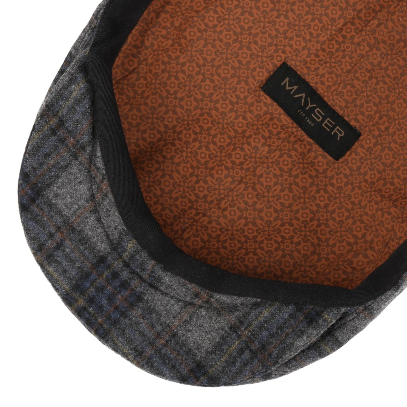 Lennart Shetland Check Flat Cap by Mayser - JJ Hat Center ®