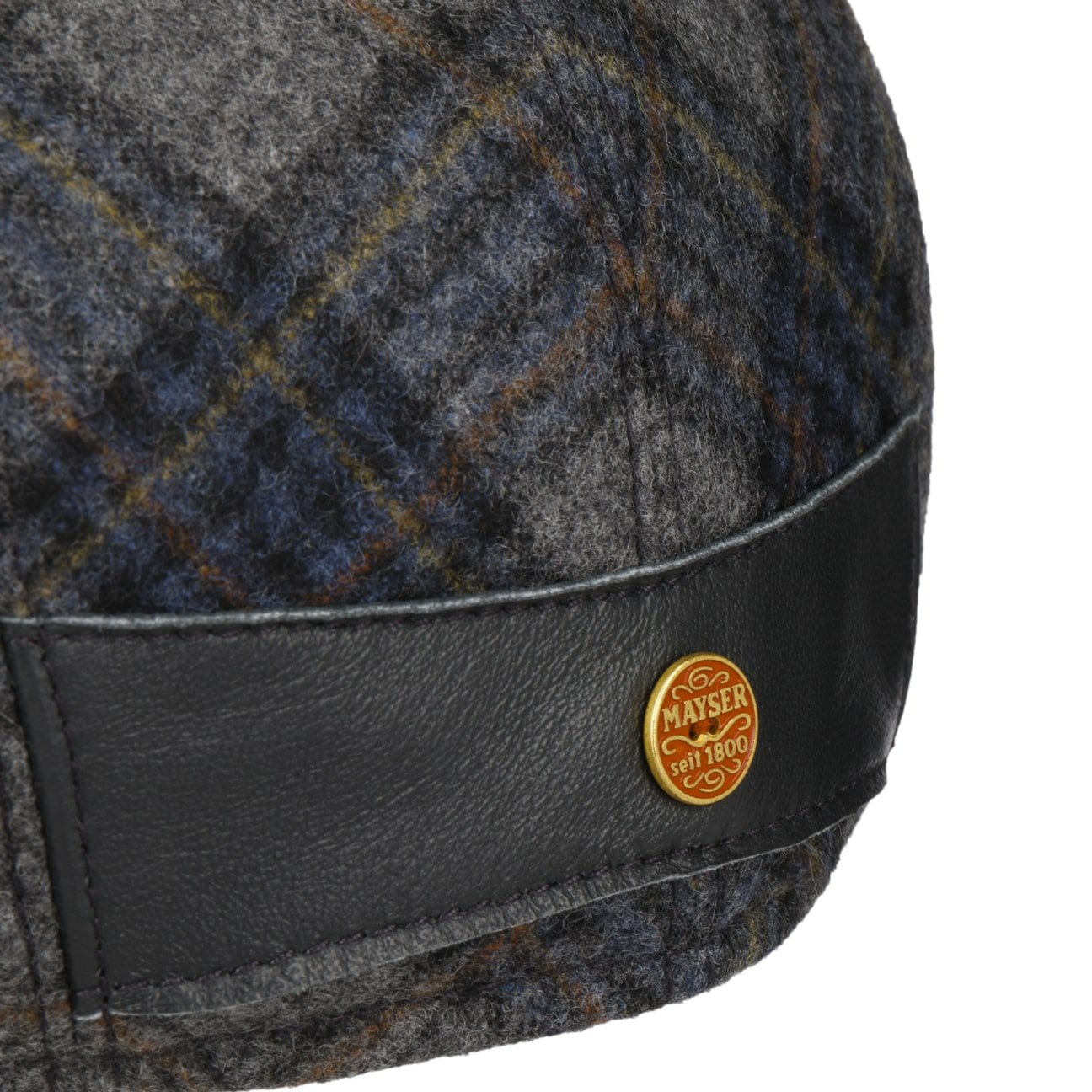 Lennart Shetland Check Flat Cap by Mayser - JJ Hat Center ®
