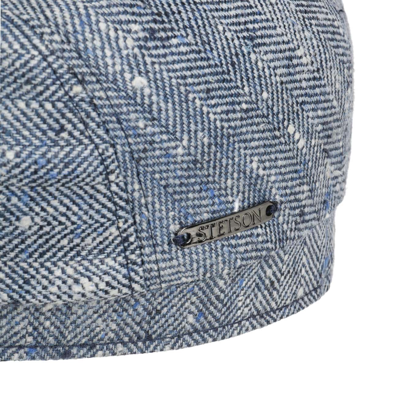 Tweed Herringbone Driver Flat Cap - JJ Hat Center ®