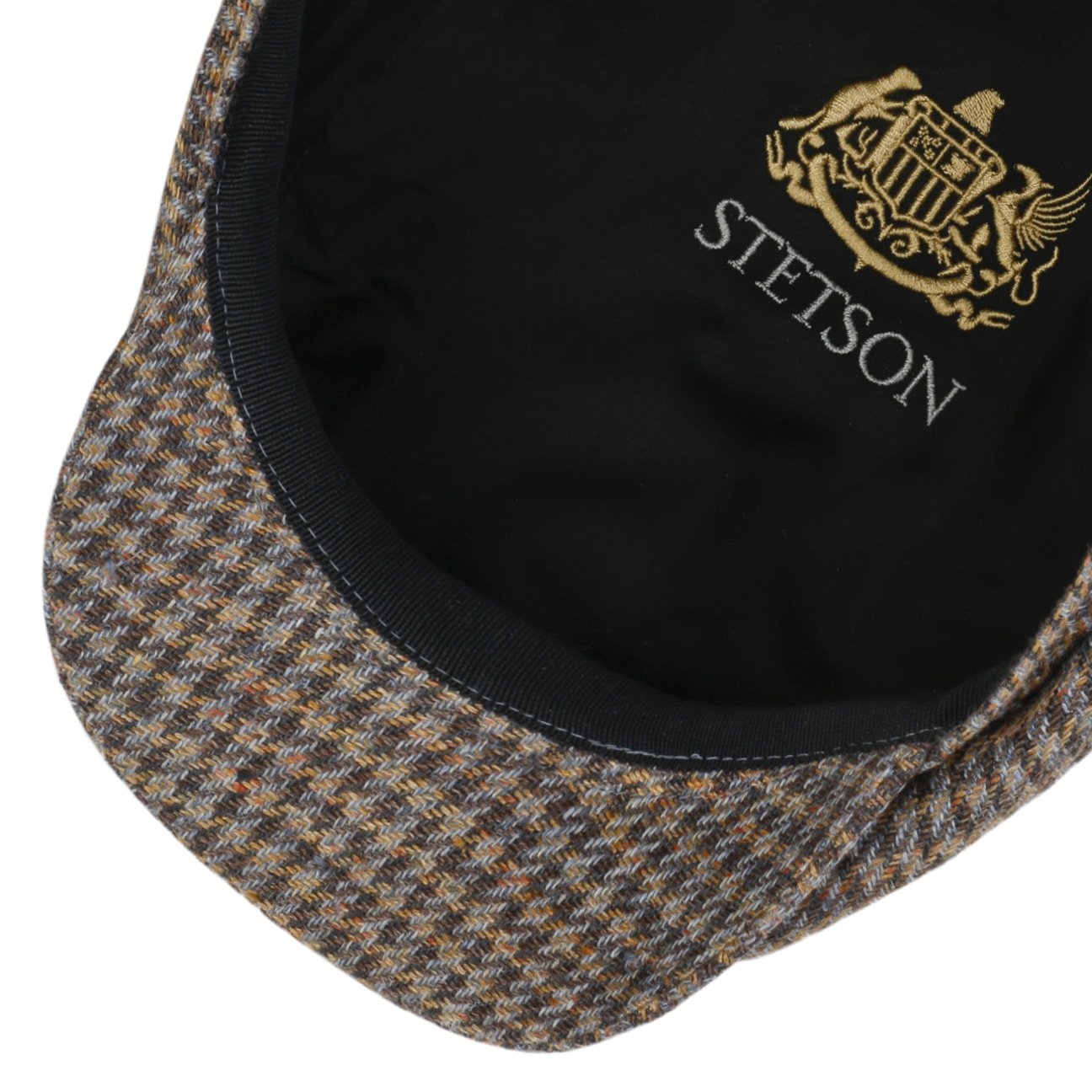 Hatteras Tweed Houndstooth Newsboy Cap by Stetson - JJ Hat Center ®