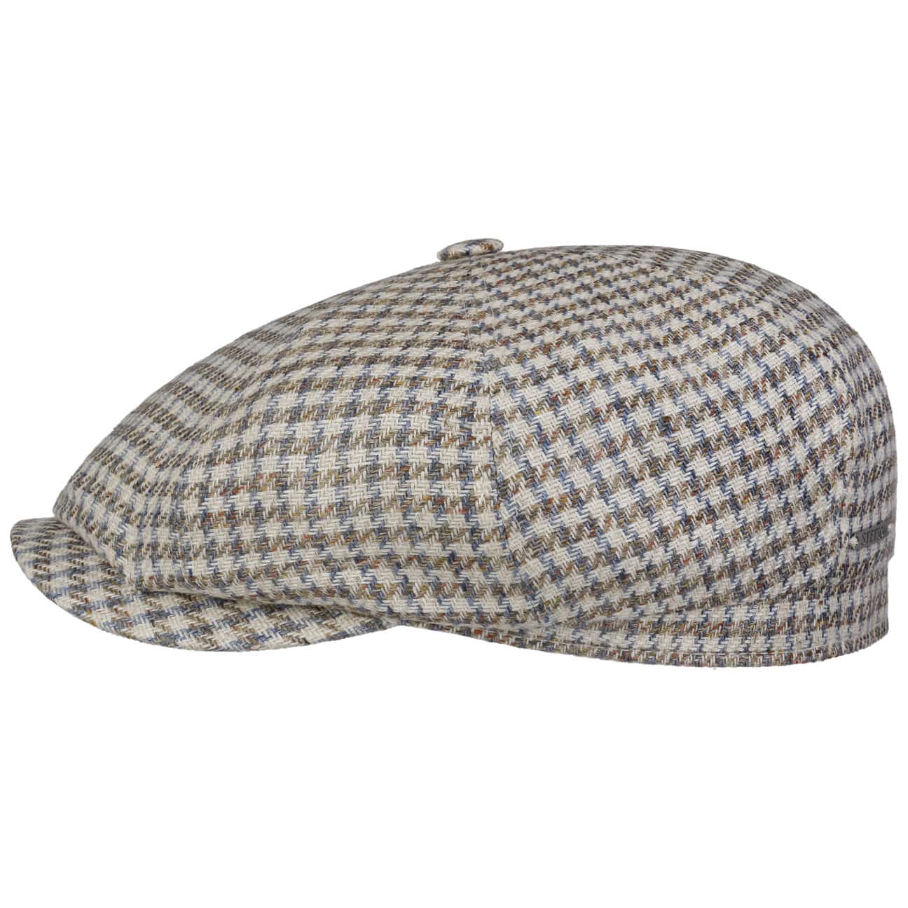 Hatteras Tweed Houndstooth Newsboy Cap by Stetson - JJ Hat Center ®