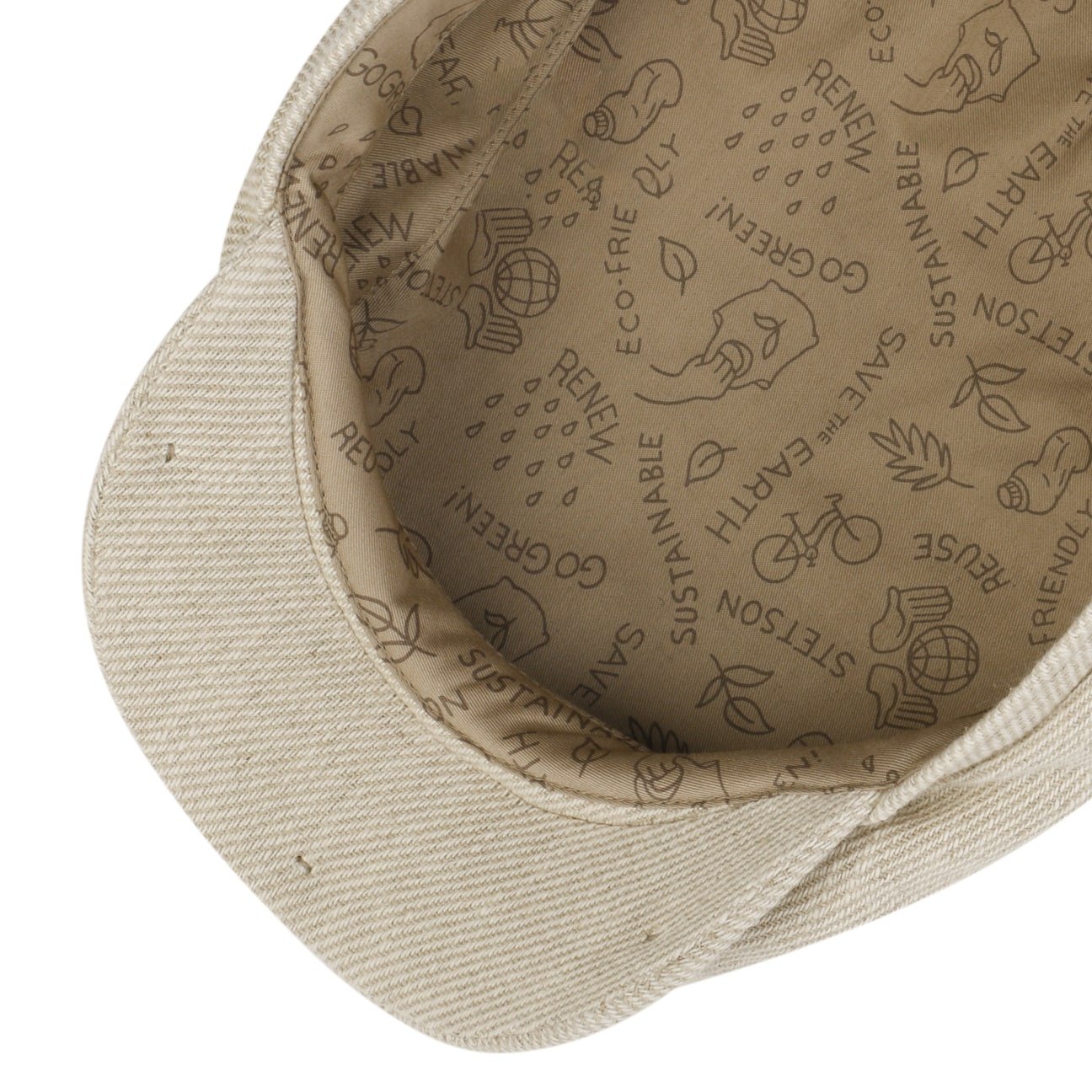 Sustainable Heavy Twill Flat Cap by Stetson - JJ Hat Center ®