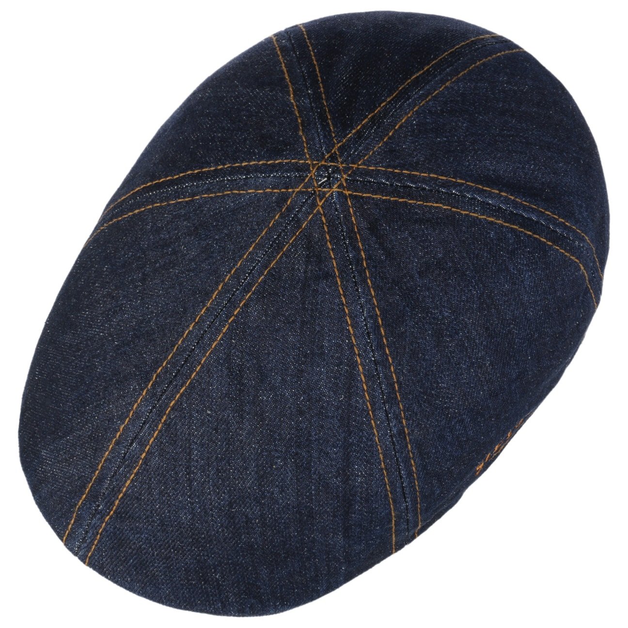 Texas Contrast Sitch Denim Flat Cap - JJ Hat Center ®