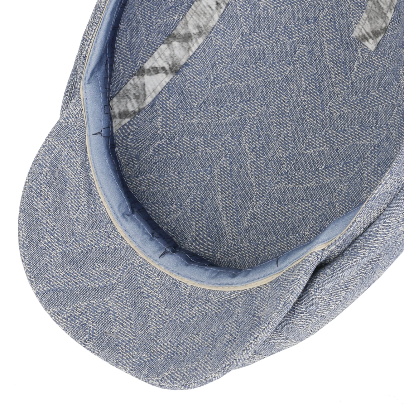 Herringbone Cotton Mix Flat Cap by Stetson - JJ Hat Center ®