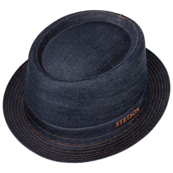 Denim pork pie hat sales