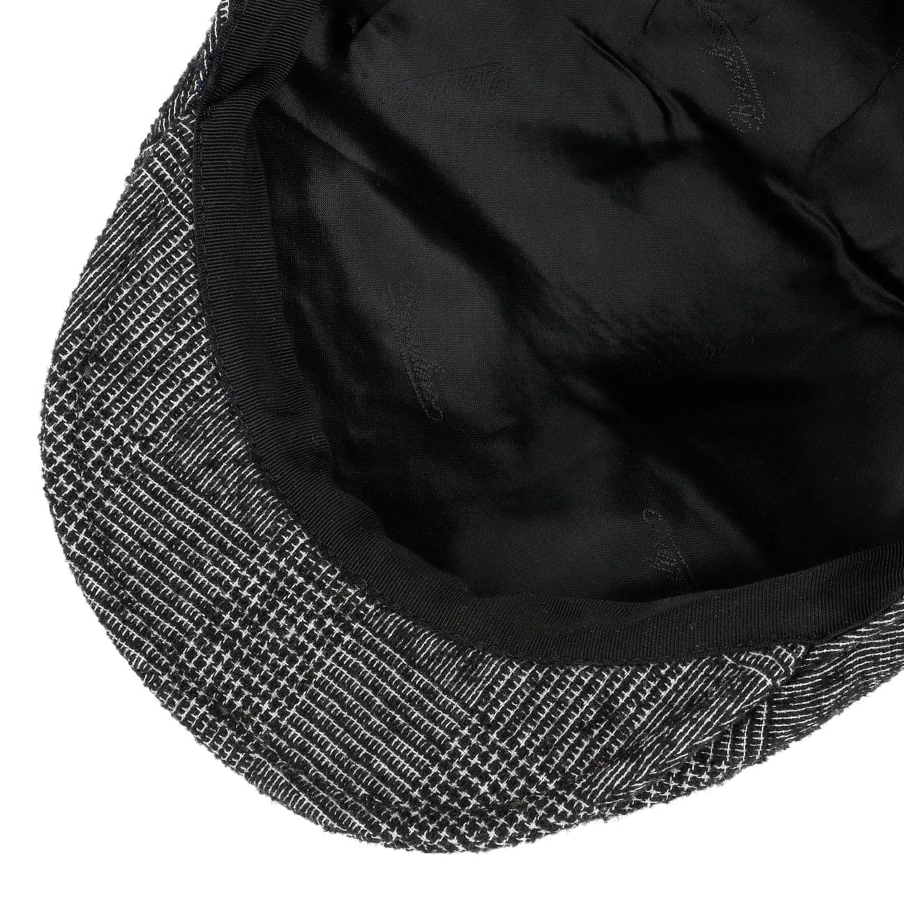 Virgin Wool Check Flat Cap by Borsalino - JJ Hat Center ®