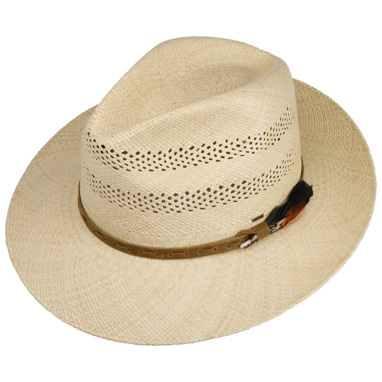 Vented Crown Bogart Panama Hat by Bailey 1922 - JJ Hat Center ®