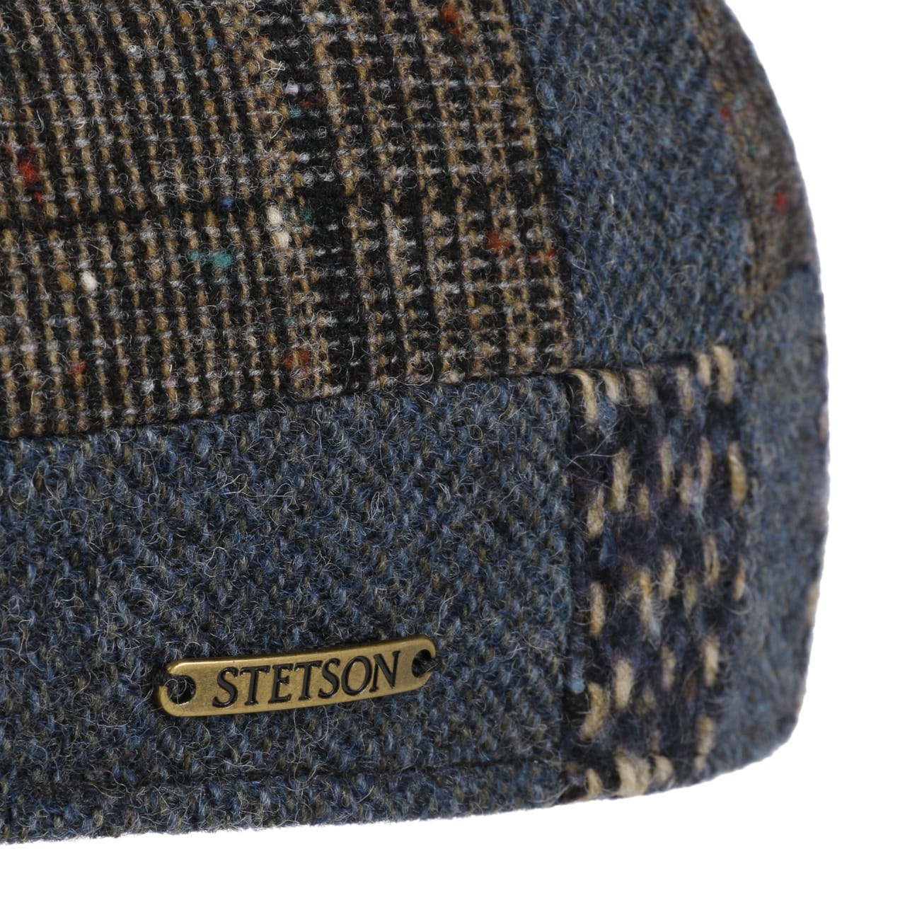 Texas Wool Mix Patchwork Flat Cap by Stetson - JJ Hat Center ®