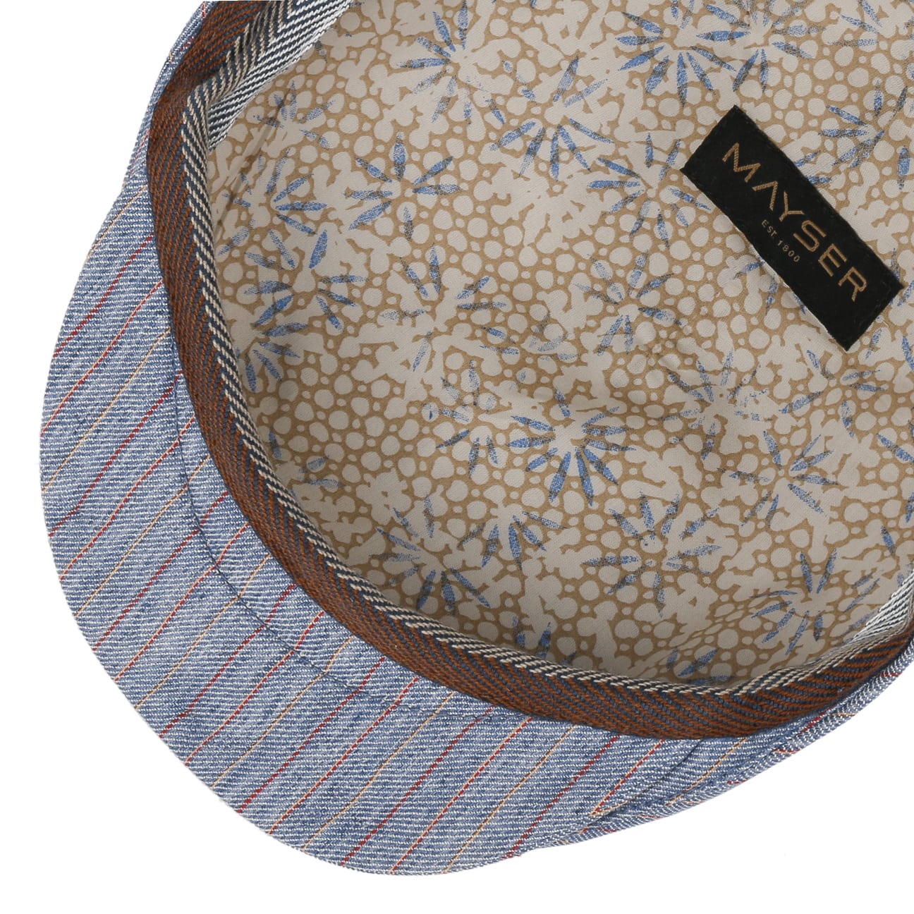 Sidney Paros Stripes Flat Cap by Mayser - JJ Hat Center ®