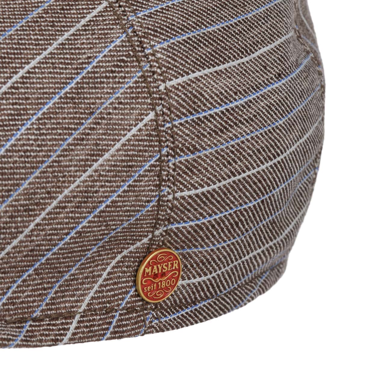 Sidney Paros Stripes Flat Cap by Mayser - JJ Hat Center ®